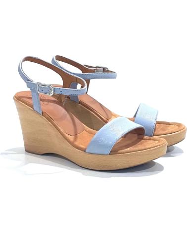 Sandalias de Mujer UNISA SANDALIA CASUAL DE PIEL CON CUNA Y PLATAFORMA JEANS