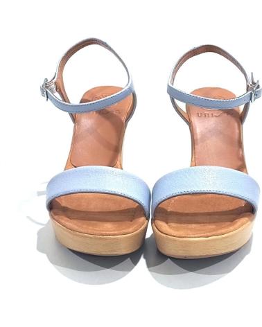 Sandalias de Mujer UNISA SANDALIA CASUAL DE PIEL CON CUNA Y PLATAFORMA JEANS