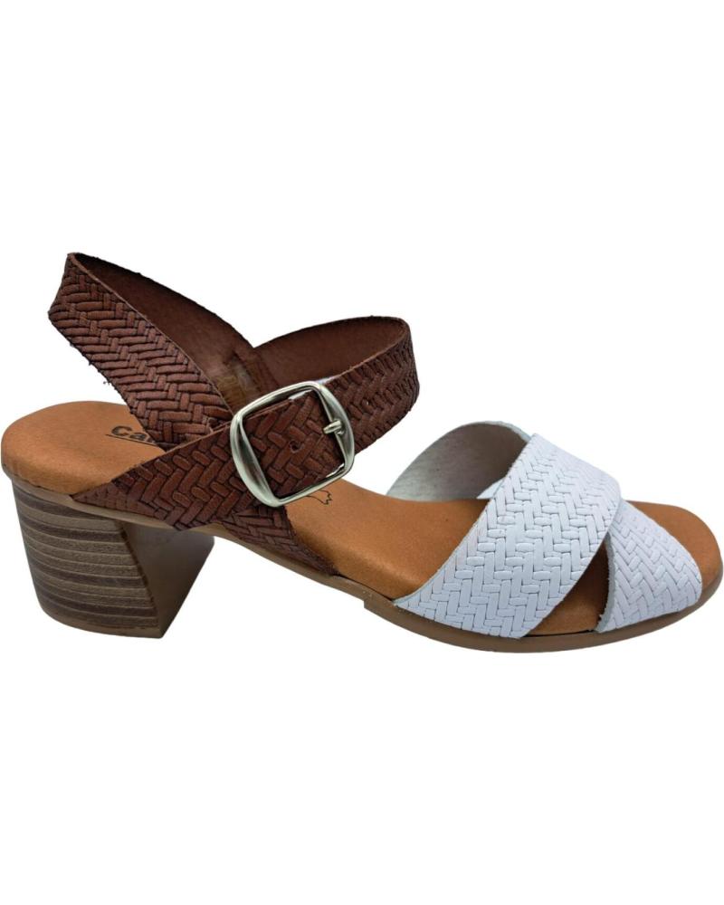 Sandalias de Mujer CALZADOMANIA SANDALIA MUJER PIEL BLANCO