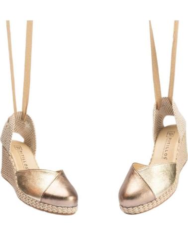 Sandales pour Femme PITILLOS ALPARGATAS ORO PLATA VIEJA