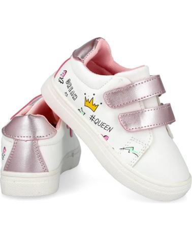 Sportivo per Bambina BUBBLE BOBBLE BUBBLE KIDS A3631-S ZAPATILLAS DEPORTIVAS NIÑA BLANCO