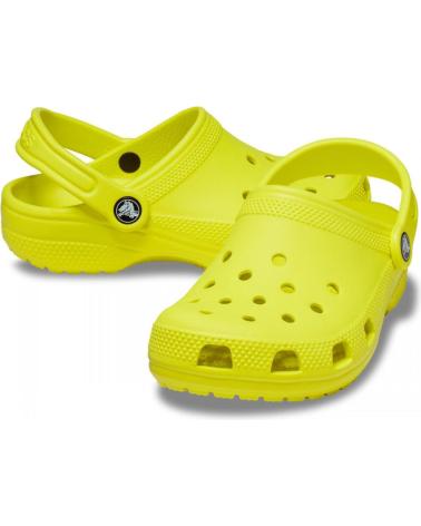 girl and boy Clogs CROCS ZUECOS CLASSIC PARA NINOS UNISEX EN COLOR AMARILLO AMARILLO