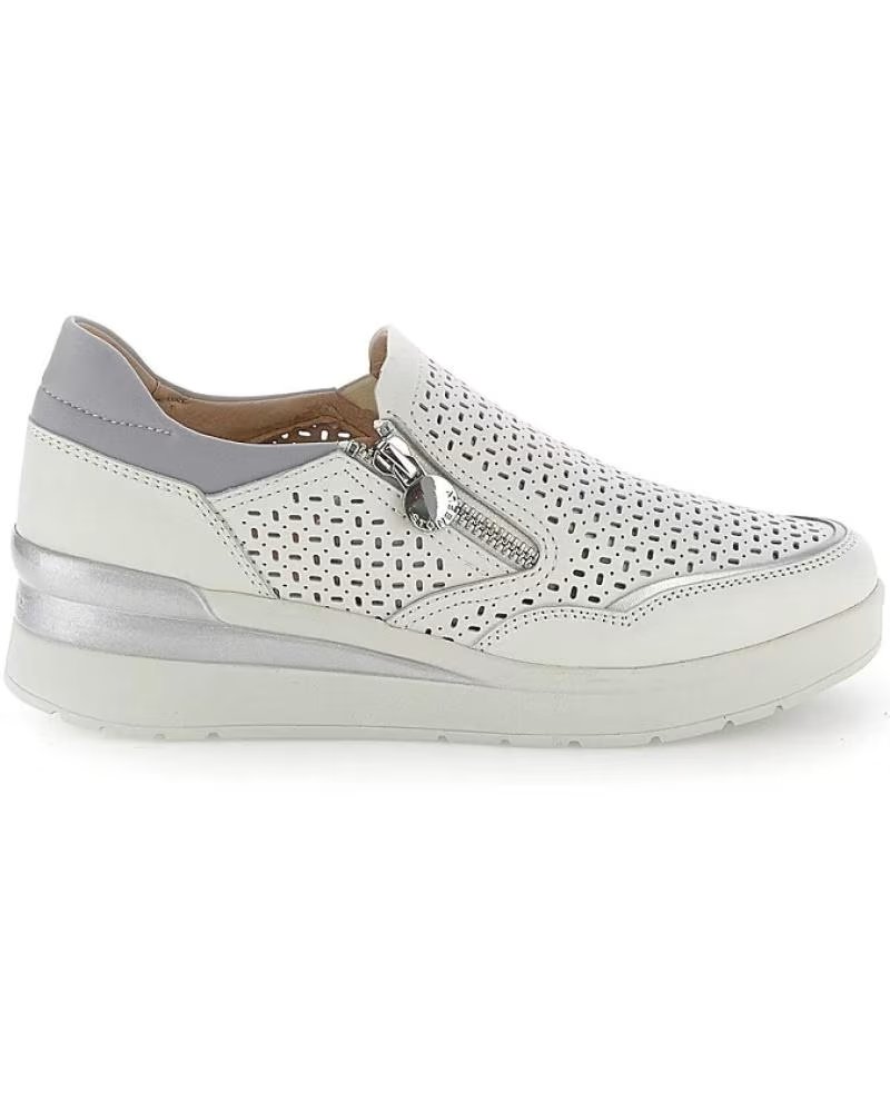 BASKETS FEMME STONEFLY CREAM 50 NAPPA LTH BLANC BLANCO