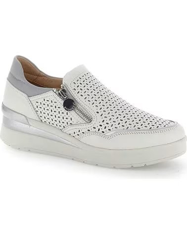 BASKETS FEMME STONEFLY CREAM 50 NAPPA LTH BLANC BLANCO