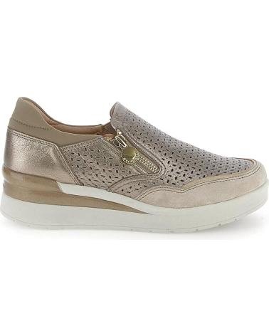 Deportivas de Mujer STONEFLY CREAM 50 LAMINATED LTH 220735 BRONCE  METAL FIZZ