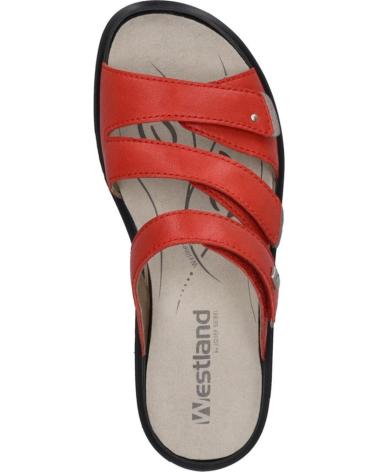 Sandalias de Mujer WESTLAND ANNECY-04 PIEL ROJA ROJO