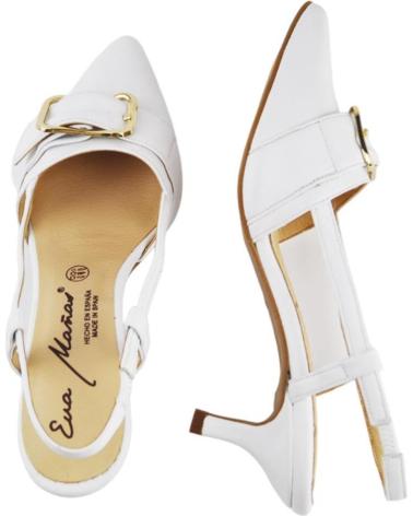 Schuhe für Damen angelitos SALON FIESTA DESTAALONADO HEBILLA 1505 BLANCO