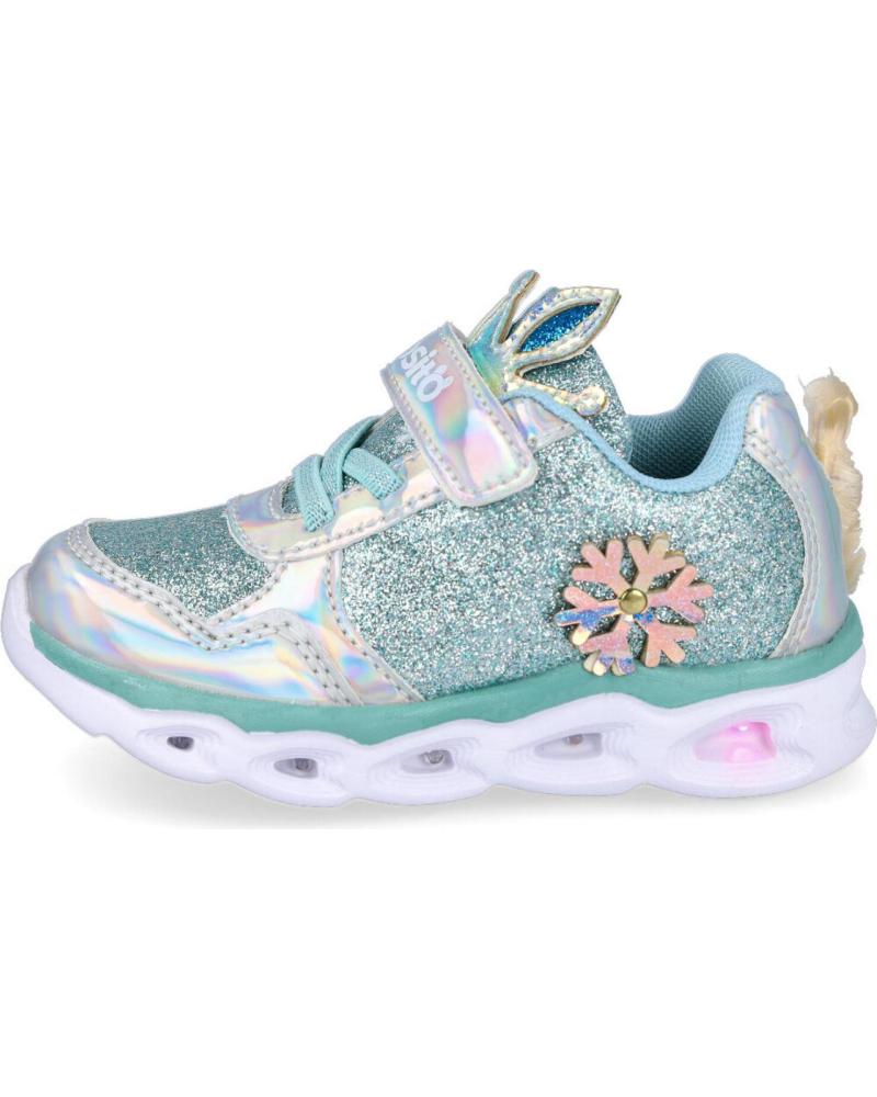 Sportivo per Bambina e Bambino CONGUITOS LVS 14211 ZAPATILLAS DE FANTASIA BEBE CON LUZ CELESTE