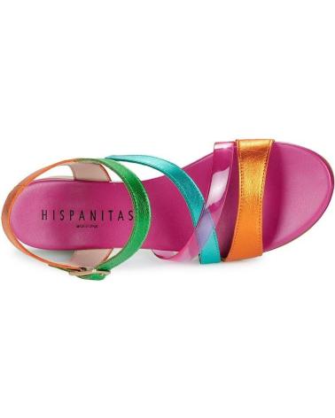 Sandalias de Mujer HISPANITAS SANDALIA PLANA LENA CHV243367 VARIOS COLORES MANDARIN-AGUAMAR-KIW
