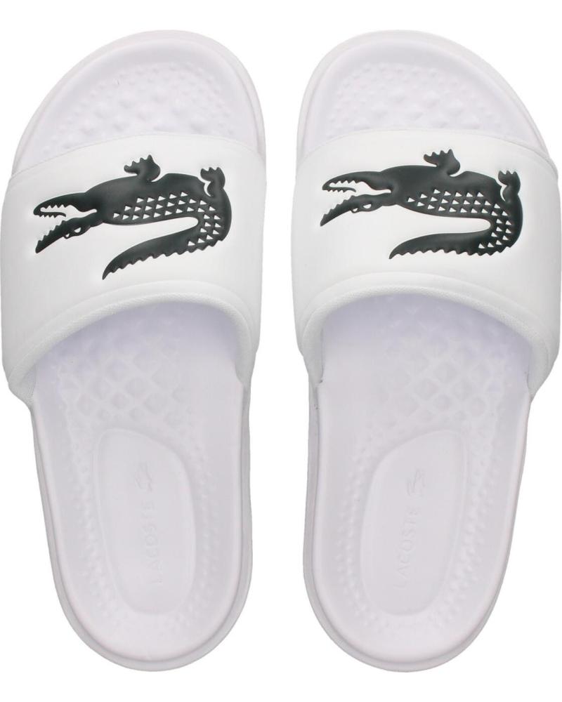 LACOSTE CHANCLAS SERVE SLIDE DUAL BLANCO