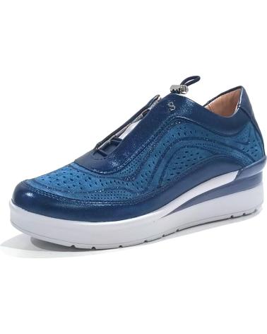 Deportivas de Mujer STONEFLY CREAM 38 S LAMINATED-VELOUR 221039 AZUL BLUE