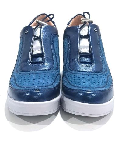 Deportivas de Mujer STONEFLY CREAM 38 S LAMINATED-VELOUR 221039 AZUL BLUE