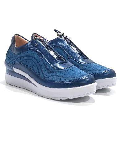 Deportivas de Mujer STONEFLY CREAM 38 S LAMINATED-VELOUR 221039 AZUL BLUE