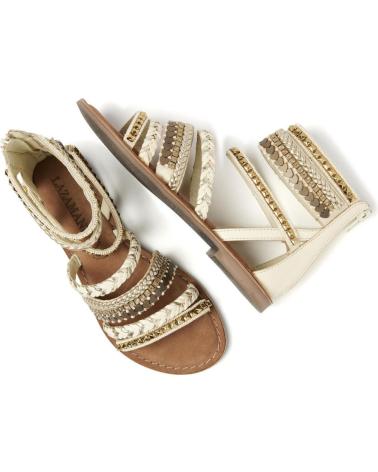 Sandalen für Damen LAZAMANI SANDALIA ROMANA DE MUJER OFFWHITE