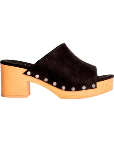 Sandalias de Mujer KESLEM ZUECO M4418 NEGRO