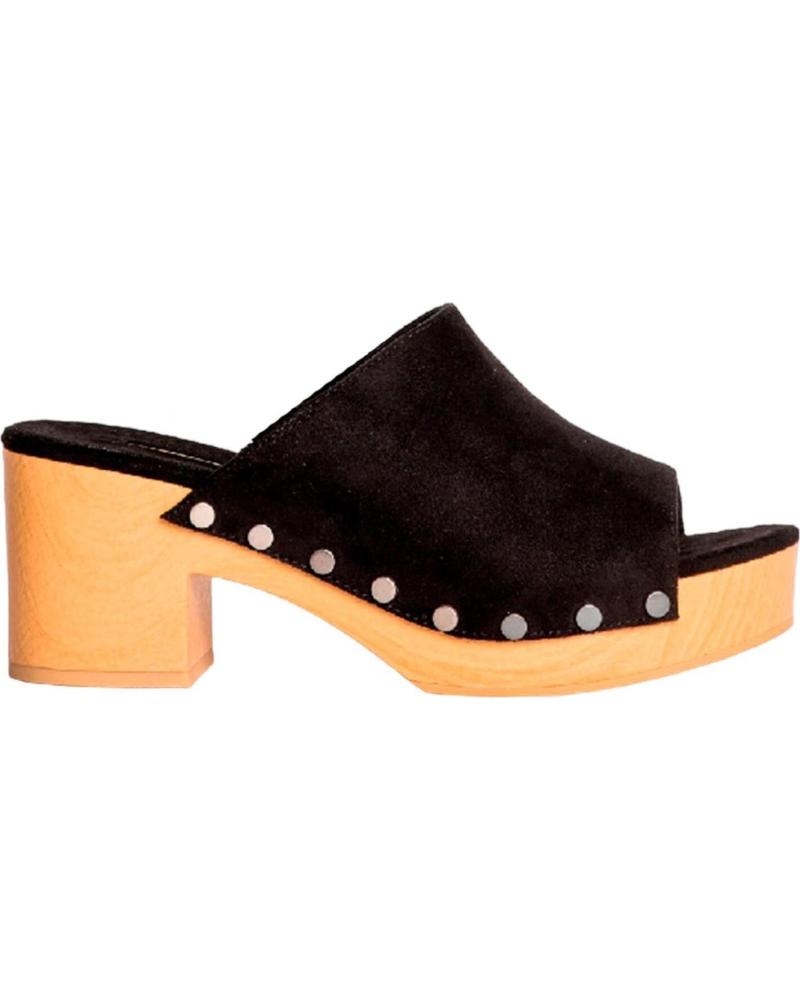 Sandalias de Mujer KESLEM ZUECO M4418 NEGRO