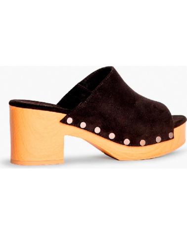 Sandalias de Mujer KESLEM ZUECO M4418 NEGRO