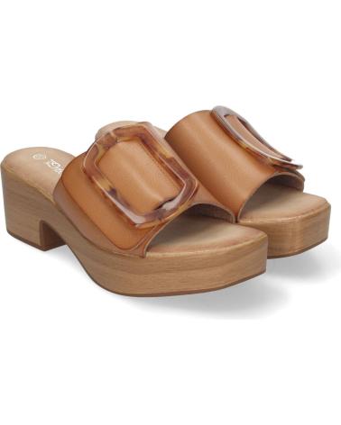 Sandalias-De-Mujer-PUNTOSALAO-ZUECOS-DE-TACON-Y-PLATAFORMA-PARA-MUJER-HEBILLA-NACARADA-BEI-BEIGE