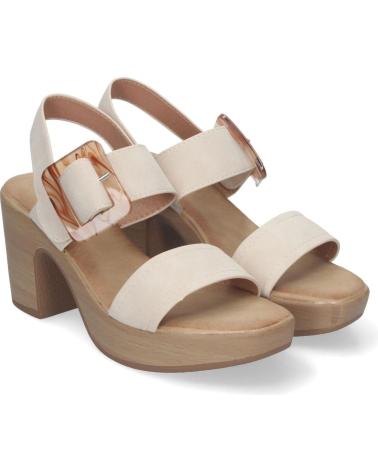 Sandali-De-Mujer-PUNTOSALAO-SANDALIAS-DE-TACON-Y-PLATAFORMA-PARA-MUJER-HEBILLA-NACARADA-BEIGE