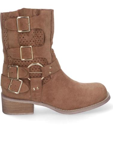 Boots-De-Mujer-PUNTOSALAO-BOTINES-DE-TACON-BAJO-CALADOS-ESTILO-MOTERO-MUJER-COLOR-CAME-MARRóN