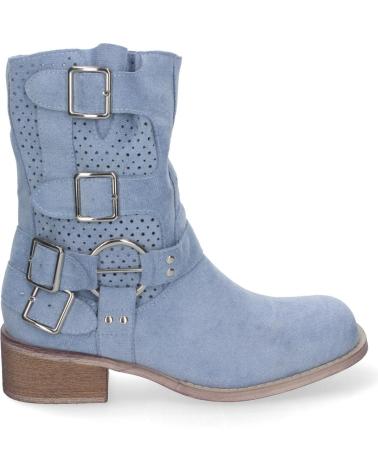 Botas-De-Mujer-PUNTOSALAO-BOTINES-DE-TACON-BAJO-CALADOS-ESTILO-MOTERO-MUJER-COLOR-AZUL-VARIOS-COLORES