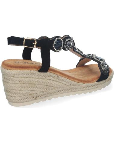 Sandales-De-Mujer-PUNTOSALAO-SANDALIAS-DE-CUNA-CON-YUTE-COMODAS-ADORNOS-MUJER-WH-5Q-NEGRO