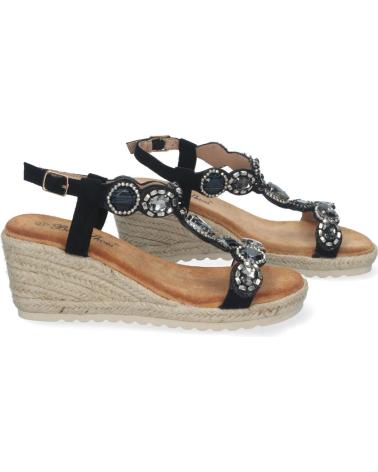 Sandales-De-Mujer-PUNTOSALAO-SANDALIAS-DE-CUNA-CON-YUTE-COMODAS-ADORNOS-MUJER-WH-5Q-NEGRO