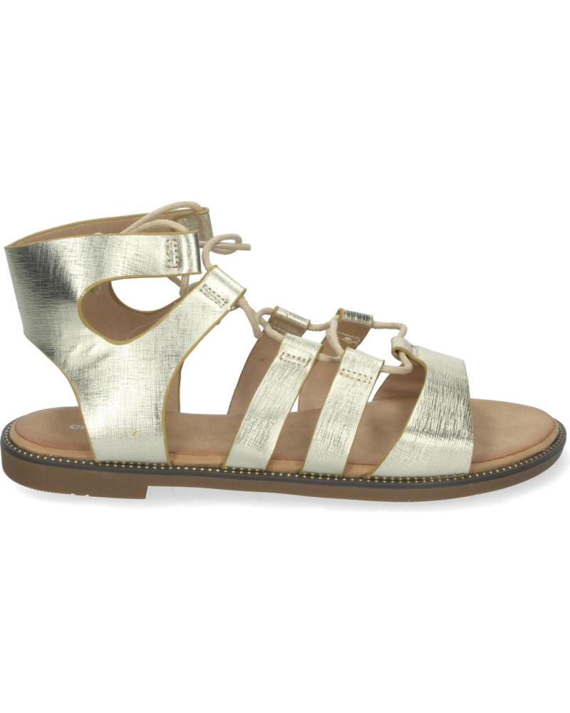 Sandals-De-Mujer-PUNTOSALAO-SANDALIAS-DORADAS-PLANAS-COMODAS-ELEGANTES-CIERRE-CON-CORDON-AMARILLO