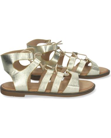 Sandals-De-Mujer-PUNTOSALAO-SANDALIAS-DORADAS-PLANAS-COMODAS-ELEGANTES-CIERRE-CON-CORDON-AMARILLO