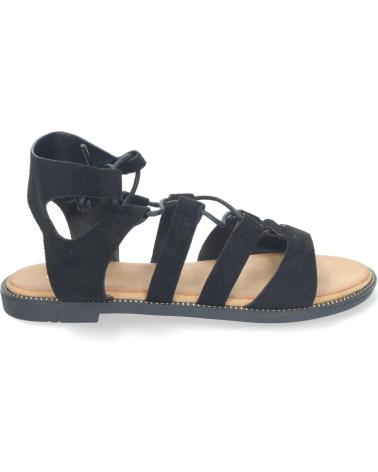 Sandálias-De-Mujer-PUNTOSALAO-SANDALIAS-PLANAS-COMODAS-ELEGANTES-CIERRE-CON-CORDONES-PARA-NEGRO