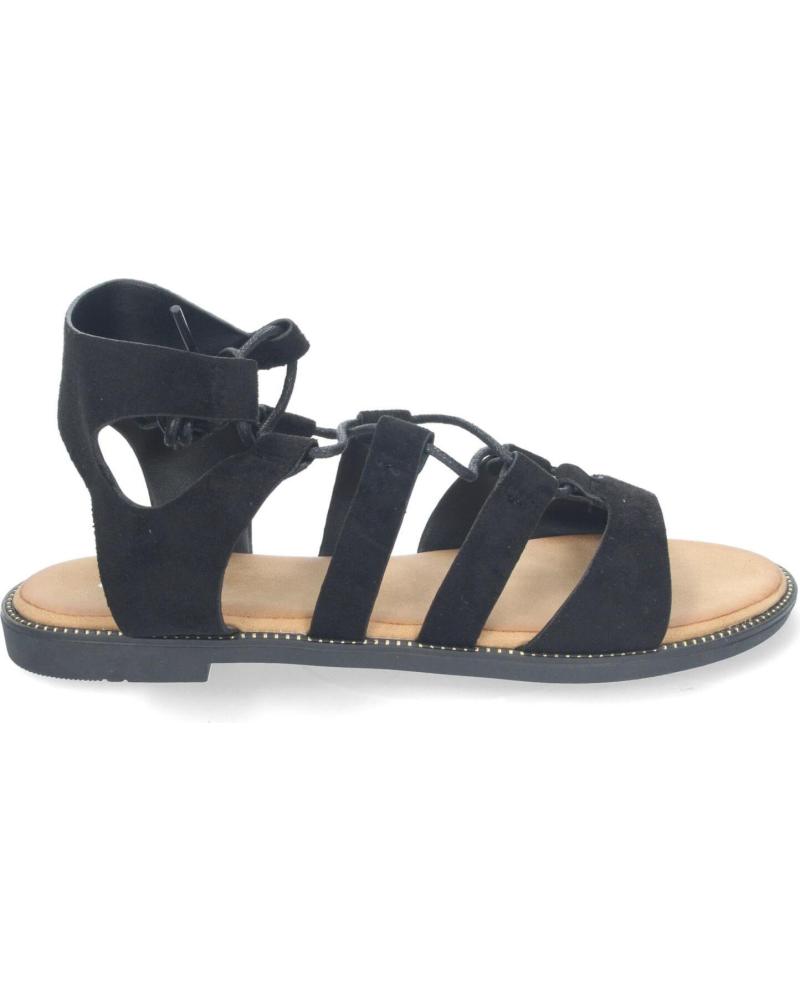 Sandálias-De-Mujer-PUNTOSALAO-SANDALIAS-PLANAS-COMODAS-ELEGANTES-CIERRE-CON-CORDONES-PARA-NEGRO