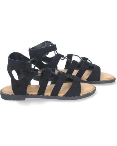 Sandálias-De-Mujer-PUNTOSALAO-SANDALIAS-PLANAS-COMODAS-ELEGANTES-CIERRE-CON-CORDONES-PARA-NEGRO