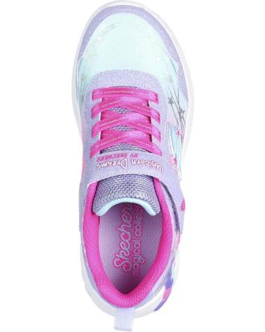 Esportes  de Menina SKECHERS S-LIGHTS UNICORN DREAMS - WISHFUL MAGIC LVHP