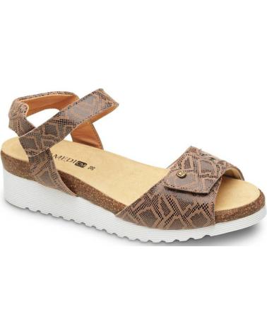 Sandali per Donna CALZAMEDI SANDALIAS ORTOPEDICAS 0803 PALA ELASTICA MARRON