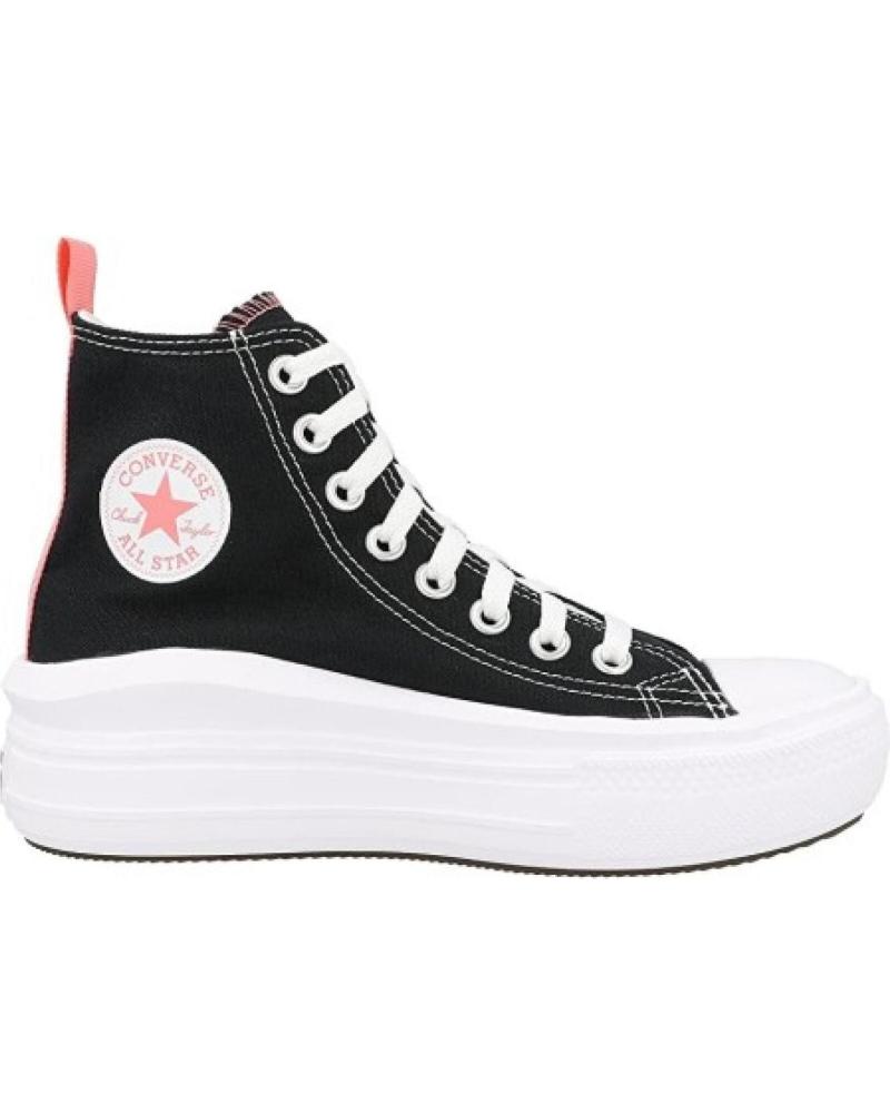 Sportivo per Donna e Bambina CONVERSE BOTIN PISO GORDO LONA NEGRO
