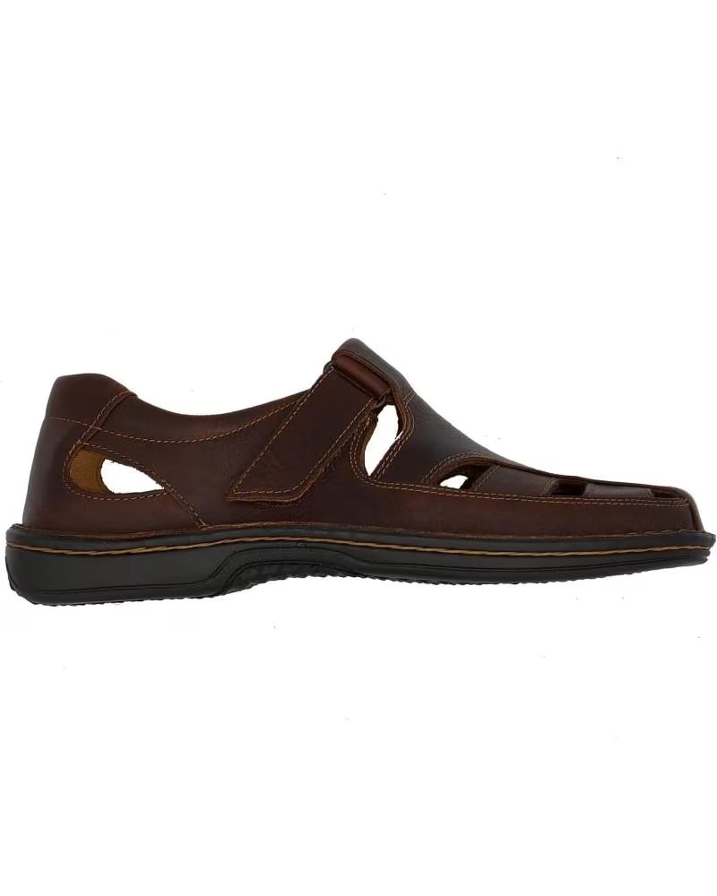 Sandálias de Homem CALZADOMANIA SANDALIA HOMBRE DE PIEL MARRóN