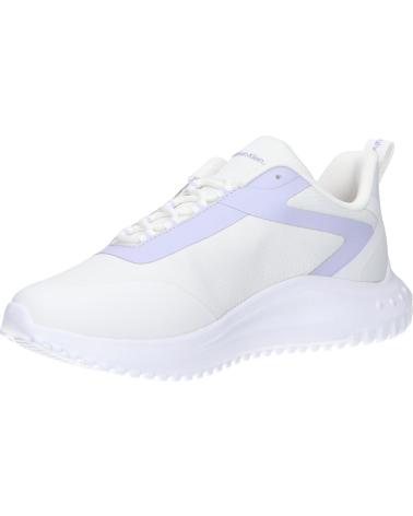 Deportivas de Mujer CALVIN KLEIN YW0YW01442 EVA RUNNER LOW 0LF BRIGHT WHITE-PASTEL LILAC