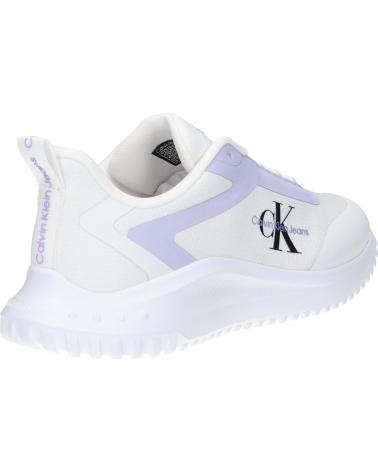 Deportivas de Mujer CALVIN KLEIN YW0YW01442 EVA RUNNER LOW 0LF BRIGHT WHITE-PASTEL LILAC