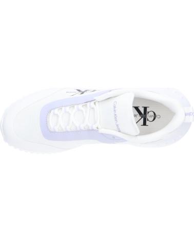 Deportivas de Mujer CALVIN KLEIN YW0YW01442 EVA RUNNER LOW 0LF BRIGHT WHITE-PASTEL LILAC