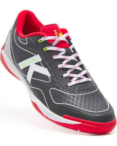 ZAPATILLAS DE FÚTBOL SALA KELME GOLERIO 55165-148 NEGRO ROJO NEGRO