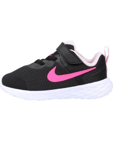 Deportivas de Niña y Niño NIKE ZAPATILLAS NINO MODELO REVOLUTION 6 BABY COLOR NEGRO 007