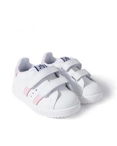 TITANITOS SCARPE SPORTIVE NEW SMASH L750 CON STRAPPO BIANCO E ROSA BLANCO - ROSA