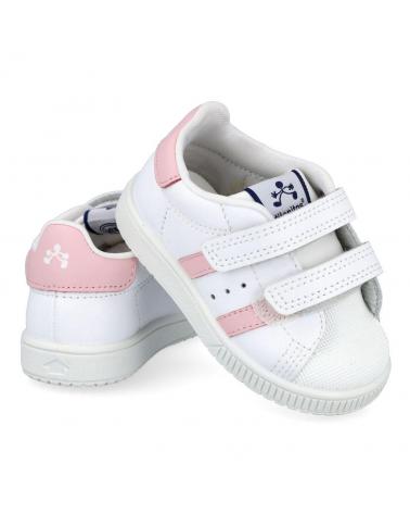 TITANITOS SCARPE SPORTIVE NEW SMASH L750 CON STRAPPO BIANCO E ROSA BLANCO - ROSA