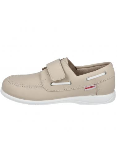 Zapatos de Niño TITANITOS T660A10148 NAUTICOS NIÑO BEIG