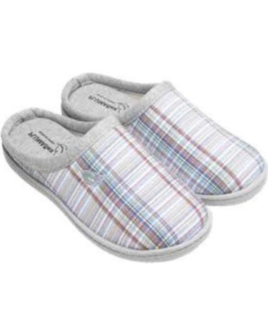 PLUMAFLEX SLIPPERS R12354 BLUE MULTICOLOR PLAID AZUL