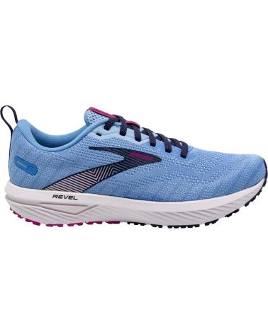 Sportivo per Donna BROOKS 1203861B474 REVEL 6 MARINA-LILAC ROSE-PINK LADY