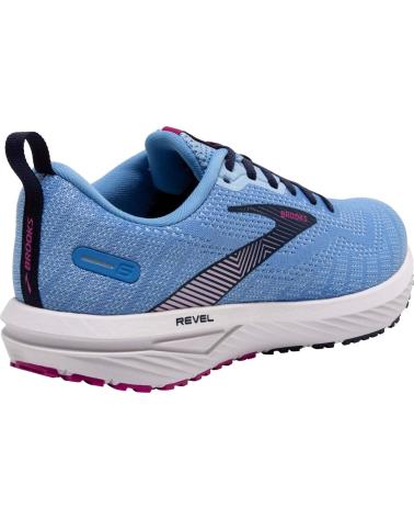 Sportivo per Donna BROOKS 1203861B474 REVEL 6 MARINA-LILAC ROSE-PINK LADY