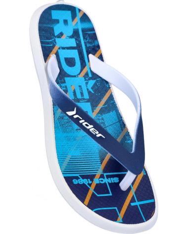 Chanclas de Niño RIDER R 83062 CHANCLAS PLAYA HOMBRE BLANCO AZUL