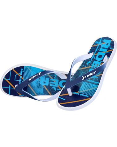 Chanclas de Niño RIDER R 83062 CHANCLAS PLAYA HOMBRE BLANCO AZUL