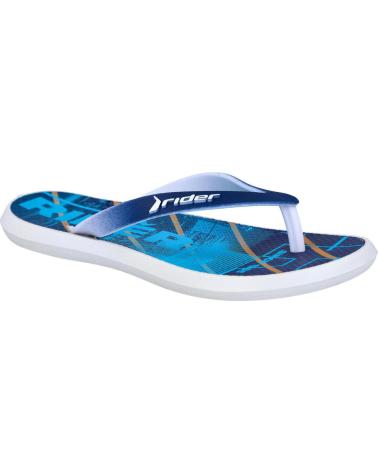 Chanclas de Niño RIDER R 83062 CHANCLAS PLAYA HOMBRE BLANCO AZUL